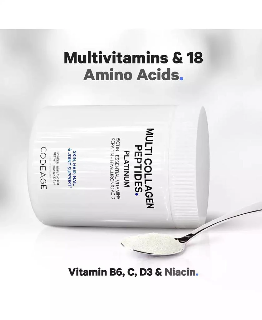Platinum Multi Collagen Peptides Powder, Biotin, Vitamin C, Keratin, Hydrolyzed Collagen Protein - 11.50 oz 商品