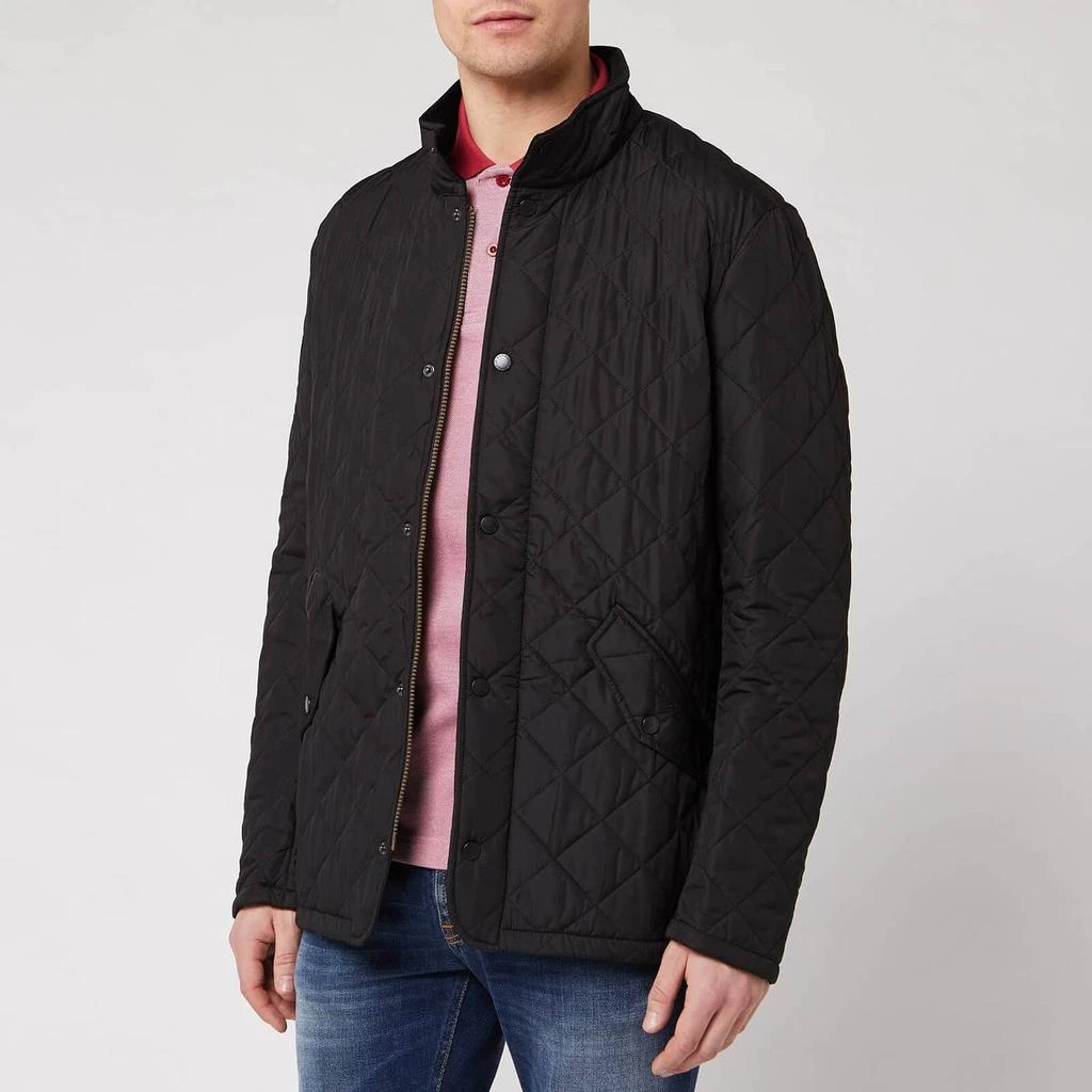 商品Barbour|Barbour Heritage Men's Chelsea Sportsquilt Jacket - Black,价格¥742,第1张图片