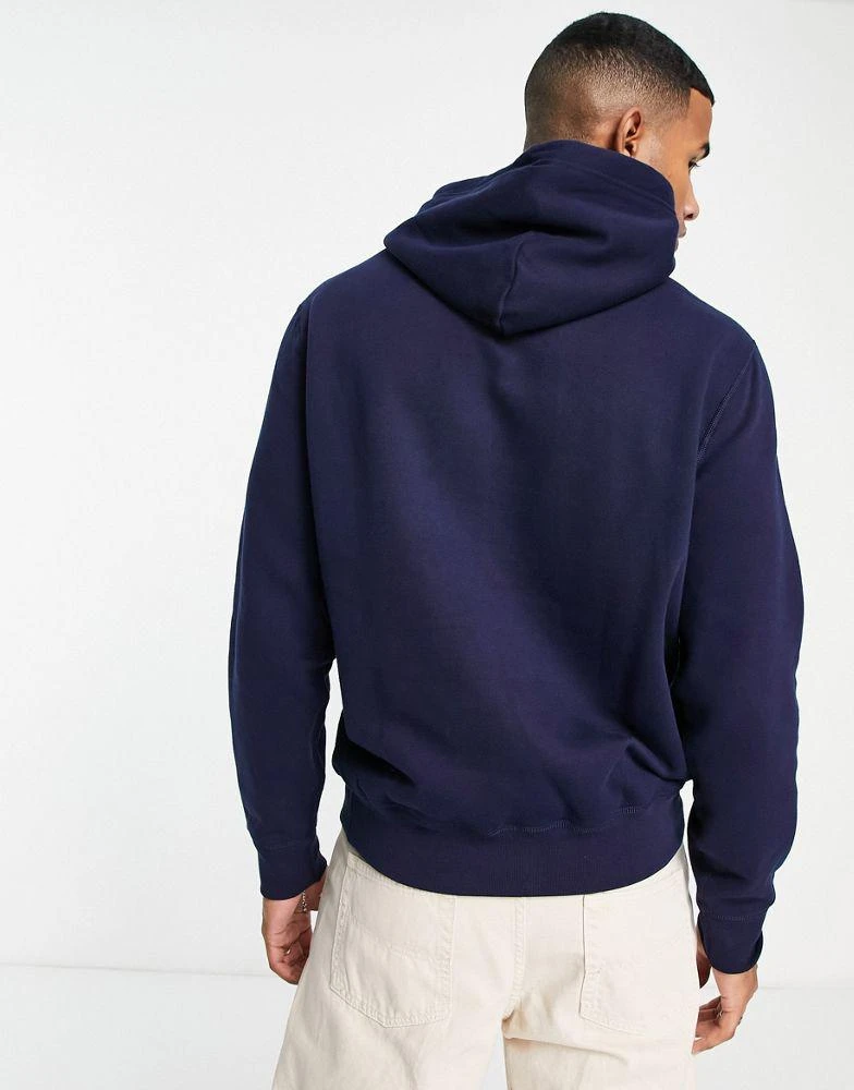 商品Ralph Lauren|Polo Ralph Lauren icon logo fleece hoodie in navy,价格¥1677,第2张图片详细描述