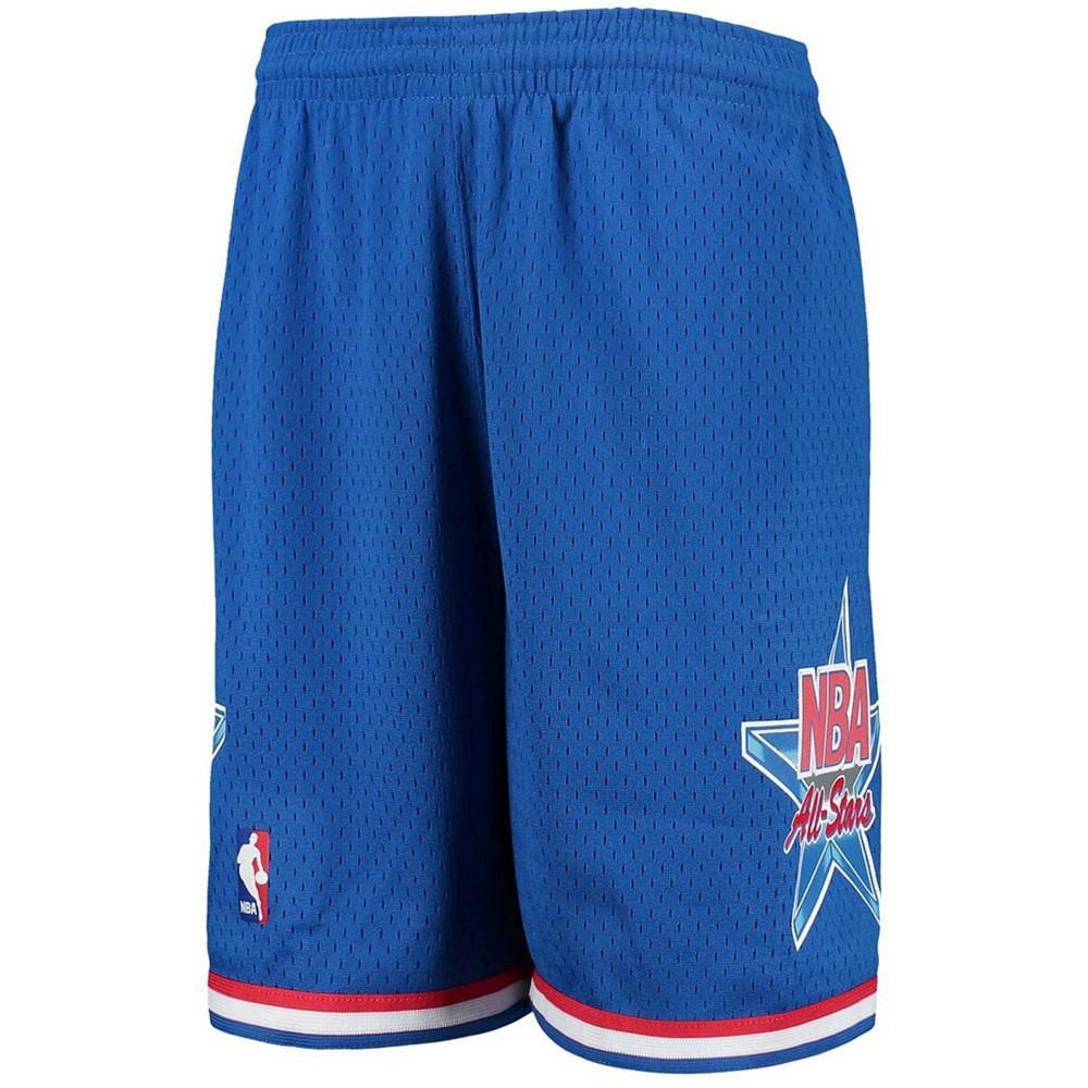 商品Mitchell and Ness|Youth Blue NBA All-Stars Hardwood Classics Swingman Shorts,价格¥364,第4张图片详细描述