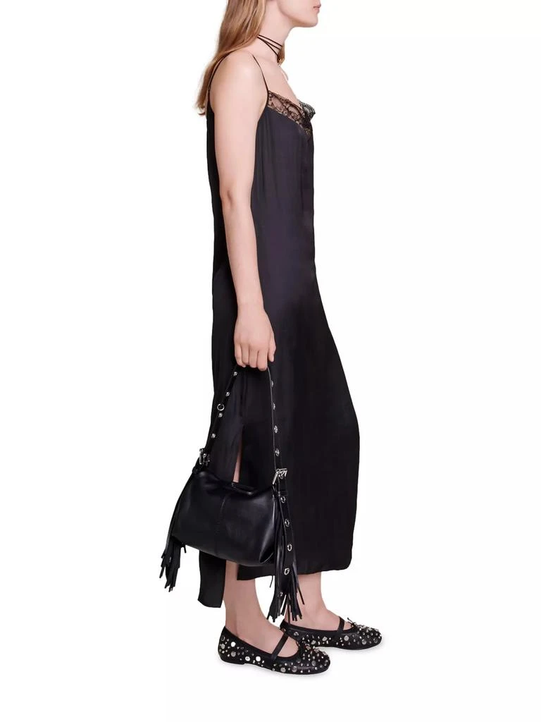 商品Maje|Satin-Look Maxi Dress,价格¥1293,第3张图片详细描述