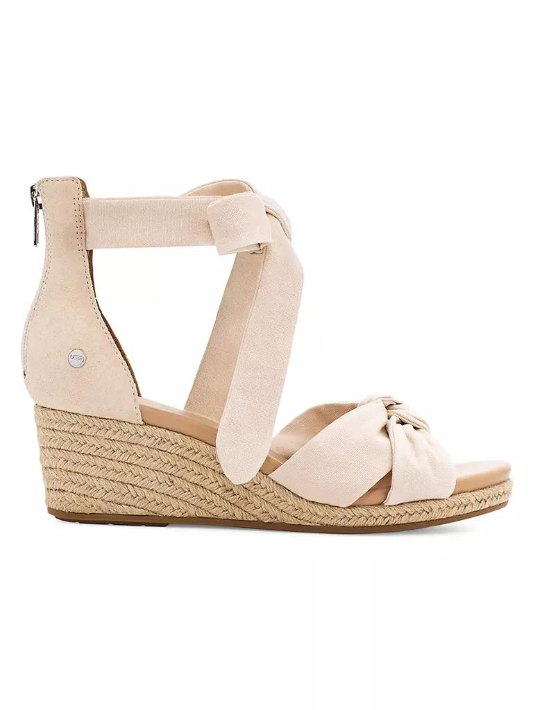 商品UGG|Yarrow Suede Espadrille Wedge Sandals,价格¥741,第1张图片