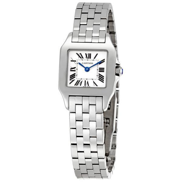 商品[二手商品] Cartier|Pre-owned Cartier Santos Demoiselle White Dial Ladies Watch W25064Z5,价格¥20560,第1张图片