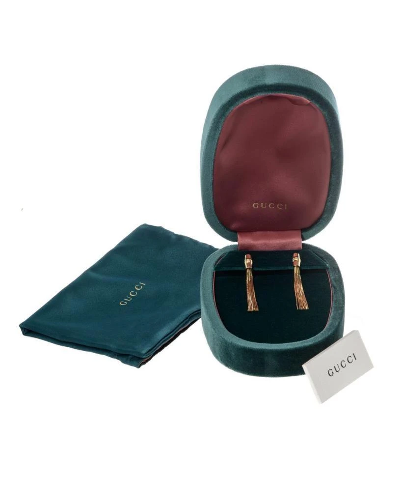 商品Gucci|Gucci 18k Yellow Gold Bamboo Earrings YBD28596100100U,价格¥28013,第3张图片详细描述
