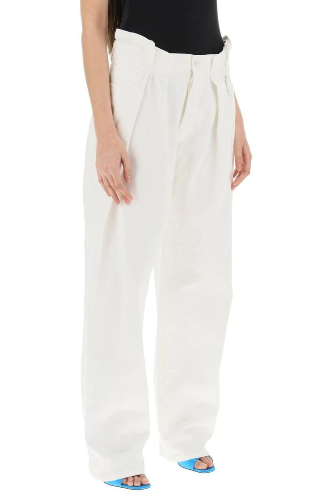 商品Off-White|Off-White Pleat Straight-Leg Jeans,价格¥2583,第2张图片详细描述