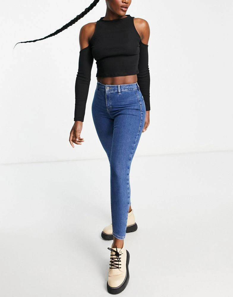 商品Topshop|Topshop Joni jean in mid blue,价格¥214,第4张图片详细描述