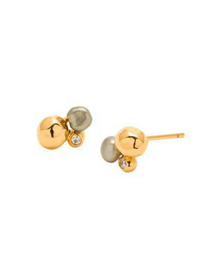 商品Gorjana|Vienna Cultured Freshwater Pearl Shimmer Stud Earrings,价格¥262,第1张图片