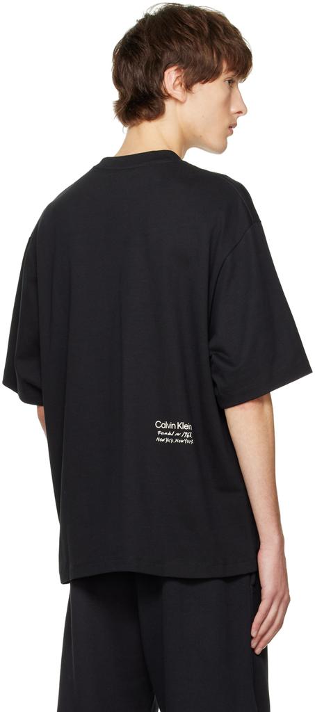 Black Printed T-Shirt商品第3张图片规格展示