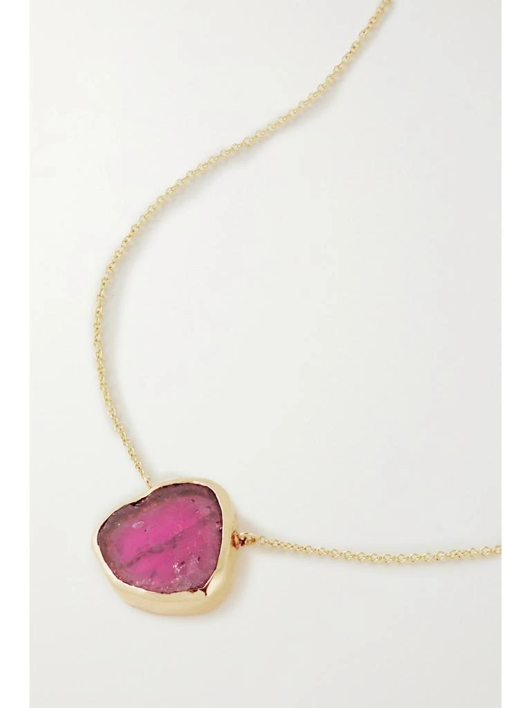 商品Jia Jia|18k 黄金西瓜碧玺项链,价格¥19119,第1张图片