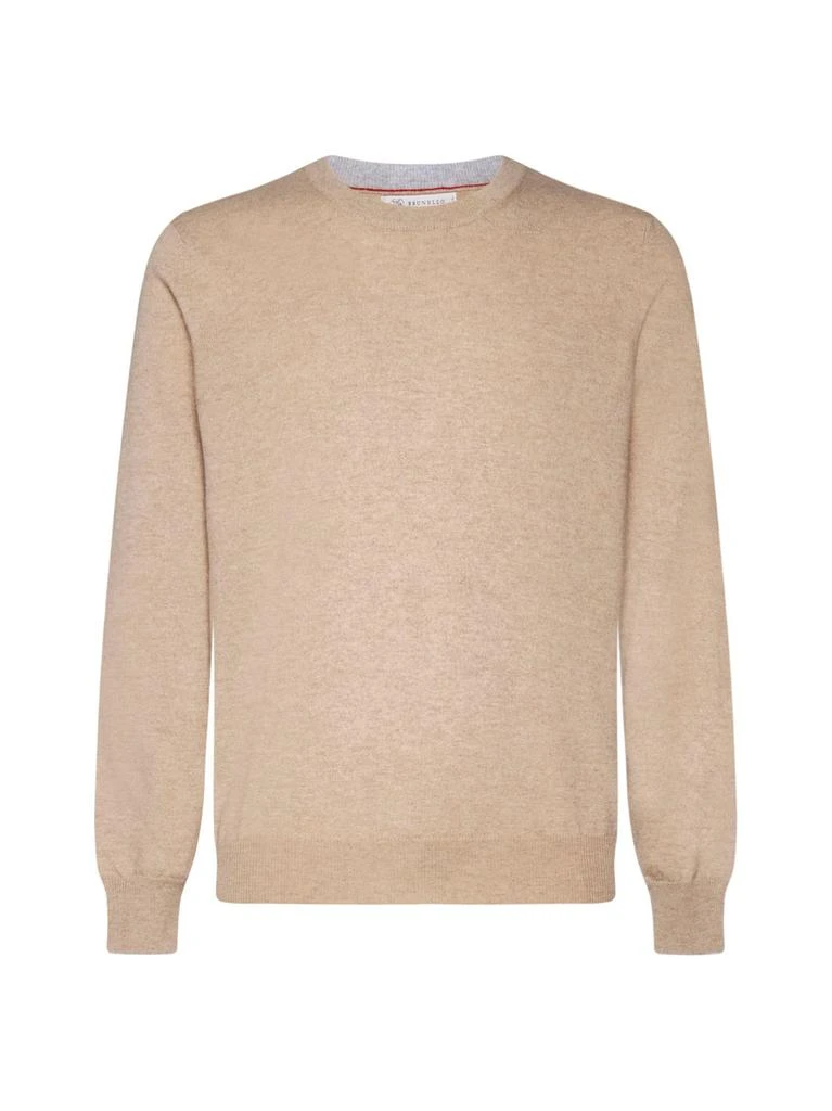 商品Brunello Cucinelli|Brunello Cucinelli Crewneck Long-Sleeved Jumper,价格¥4792,第1张图片