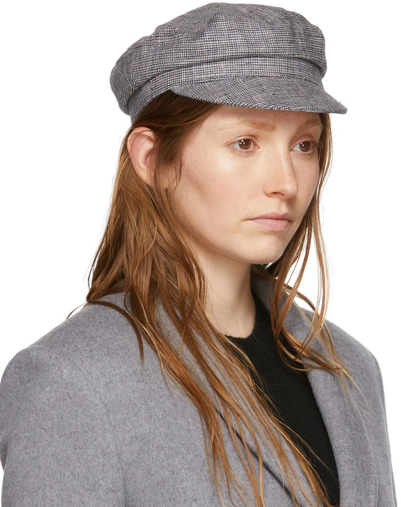 商品Isabel Marant|Grey Check Evie Cap,价格¥466,第2张图片详细描述