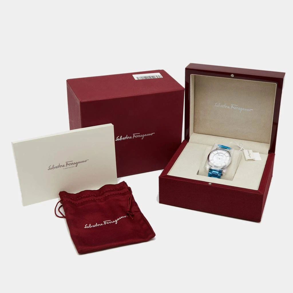 Salvatore Ferragamo Mother of Pearl Diamond Stainless Steel Gancino Deco FG3050014 Women's Wristwatch 39 mm 商品