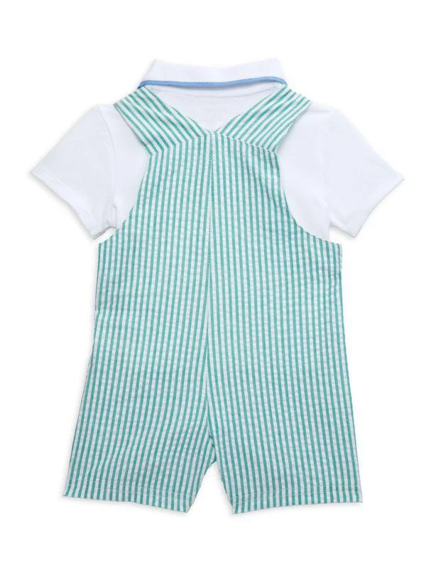 商品Little Me|Baby Boy's 2-Piece Golf Shortall & Polo Set,价格¥158,第2张图片详细描述