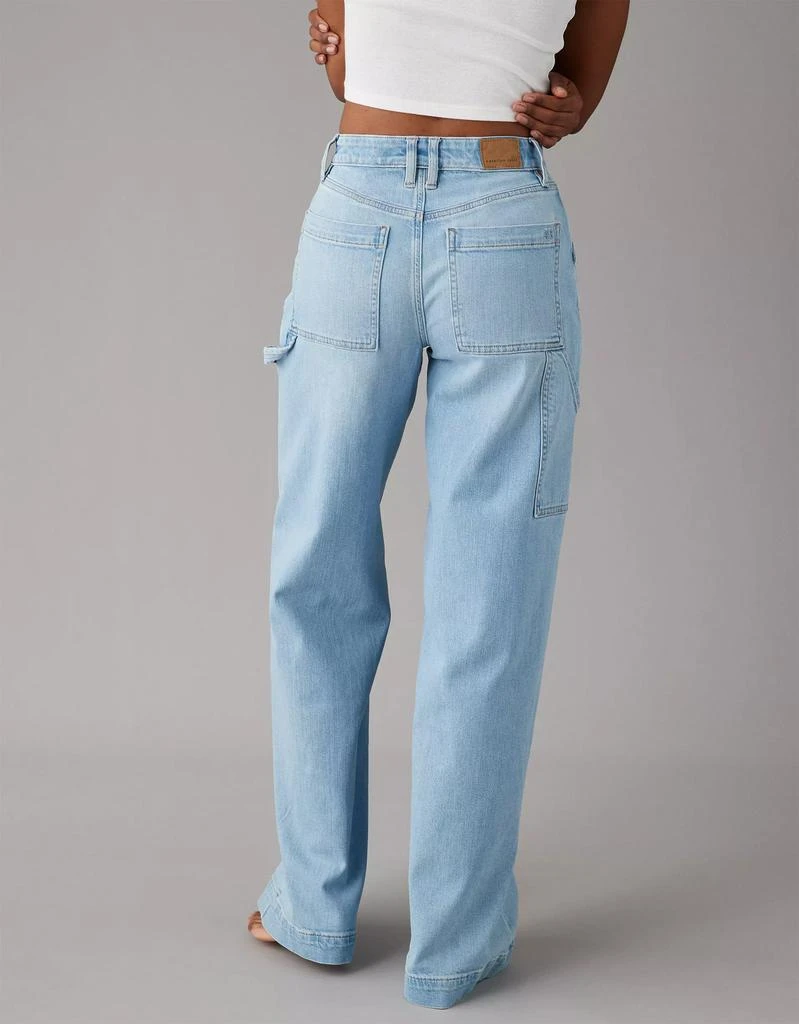 商品AE|AE Dreamy Drape Stretch Super High-Waisted Baggy Wide-Leg Jean,价格¥322,第2张图片详细描述