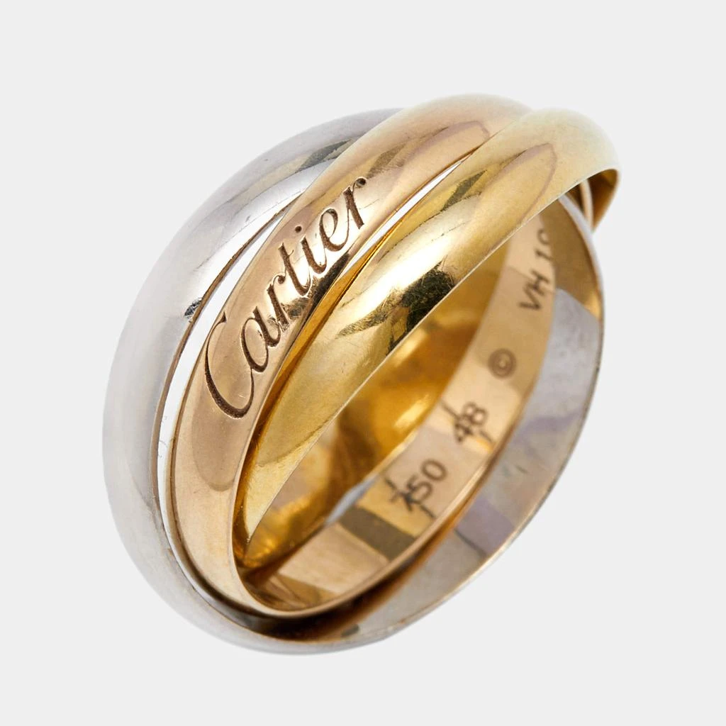 商品[二手商品] Cartier|Cartier Trinity 18k Three Tone Gold Small Model Rolling Ring Size 48,价格¥5020,第3张图片详细描述