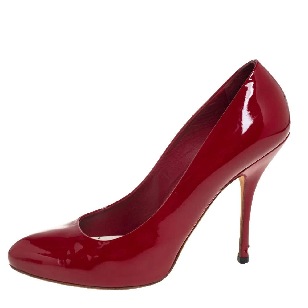 商品[二手商品] Gucci|Gucci Red Patent Leather Pumps Size 38.5,价格¥1033,第2张图片详细描述