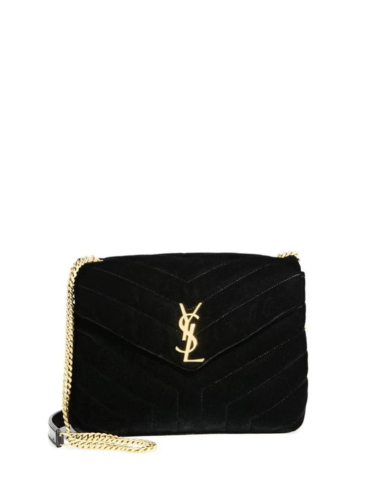 商品Yves Saint Laurent|Small Lou Lou Velvet Chain Shoulder Bag,价格¥14608,第1张图片