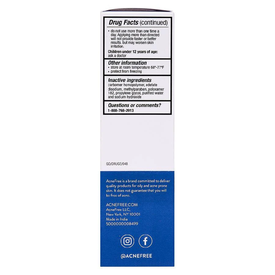 商品AcneFree|Adapalene Gel Once Daily Topical Retinoid Acne Treatment,价格¥28,第5张图片详细描述