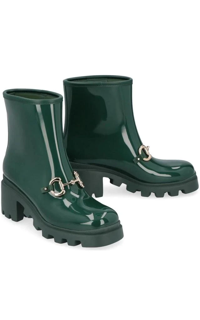 商品Gucci|Horsebit - Detailed Heeled Rubber Rain Boots,价格¥3302,第2张图片详细描述
