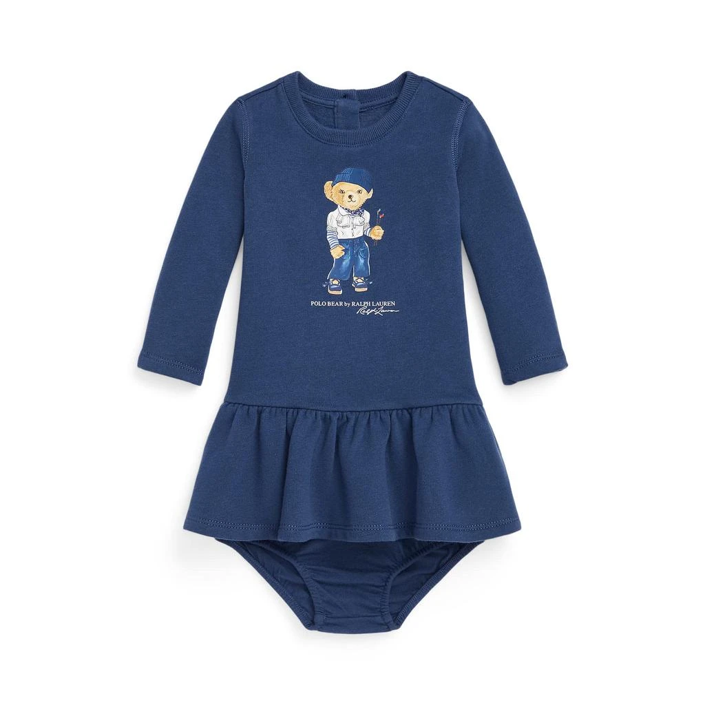 商品Ralph Lauren|Polo Bear Fleece Dress & Bloomer (Infant),价格¥161,第1张图片