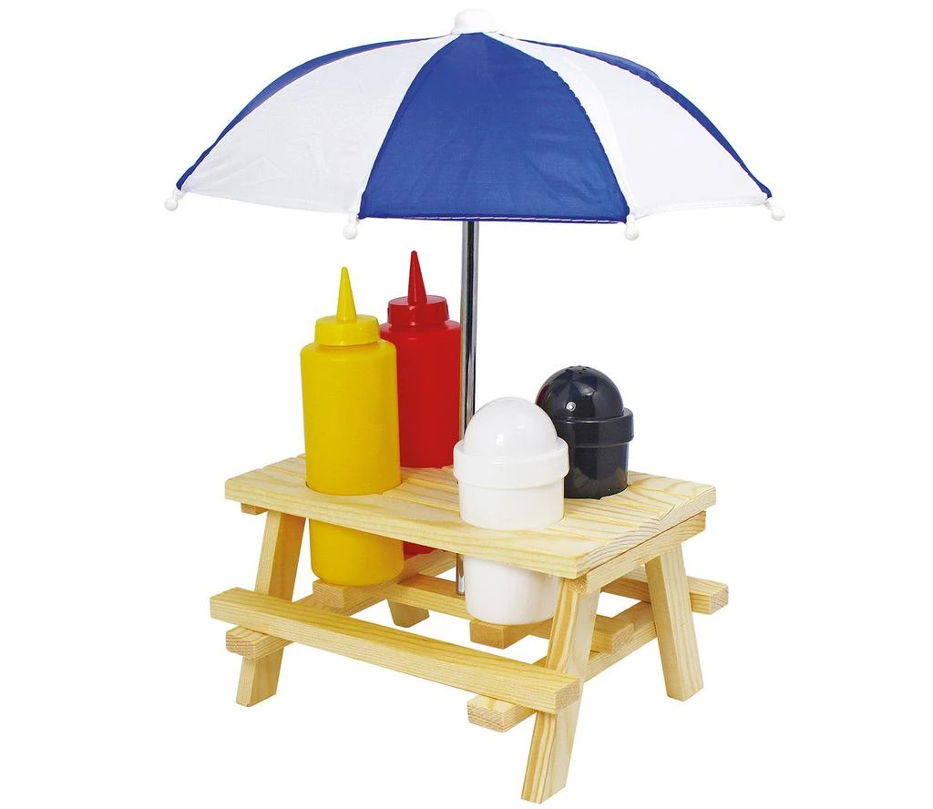 商品Kuchenprofi|Picnic Condiment Set for Ketchup, Mustard, Salt & Pepper, 6 Piece Set,价格¥241,第1张图片