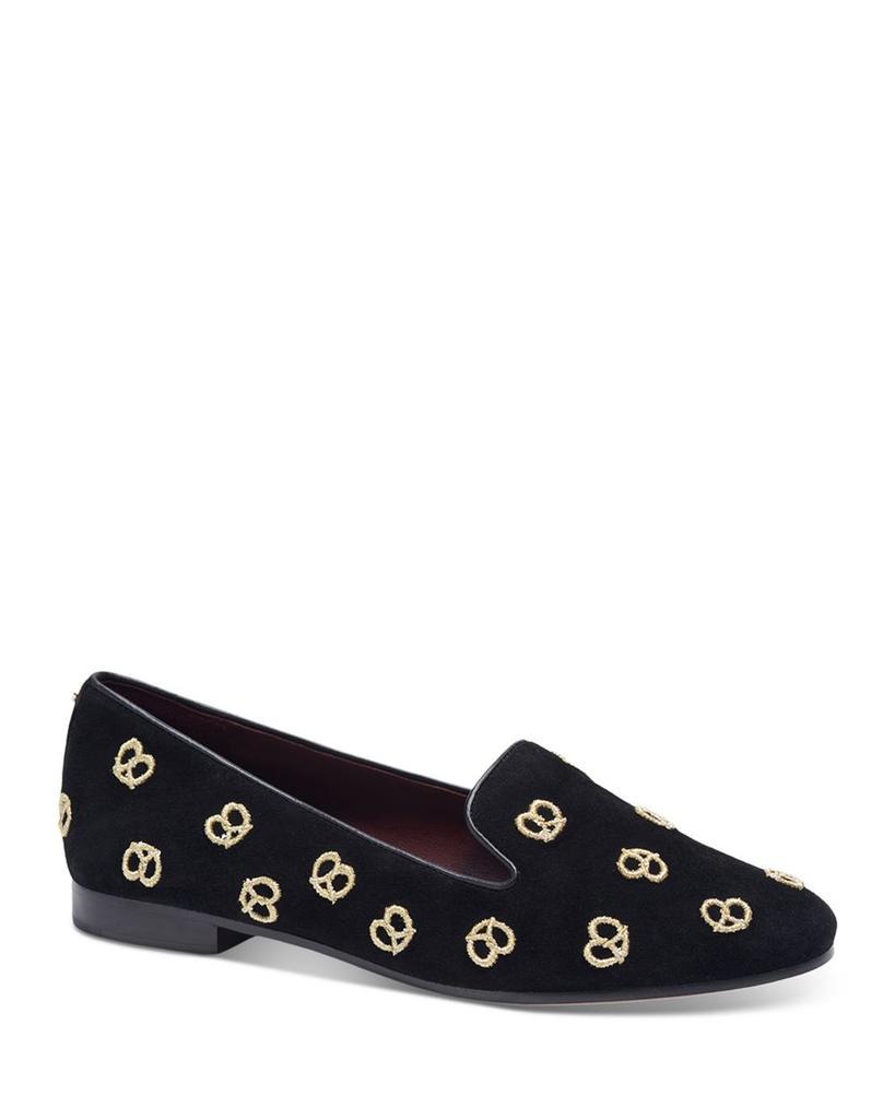 商品Kate Spade|Women's Lounge Mini Pretzel Flat Loafers,价格¥1456,第1张图片