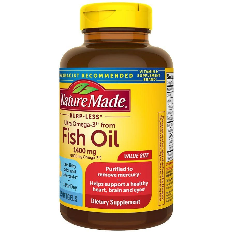 Fish Oil 1400 mg Softgels Lemon 商品