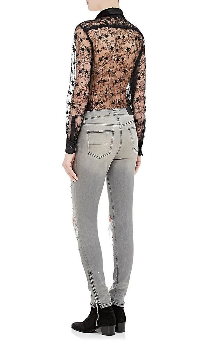 商品AMIRI|Sheer Star-Lace Blouse,价格¥10229,第4张图片详细描述