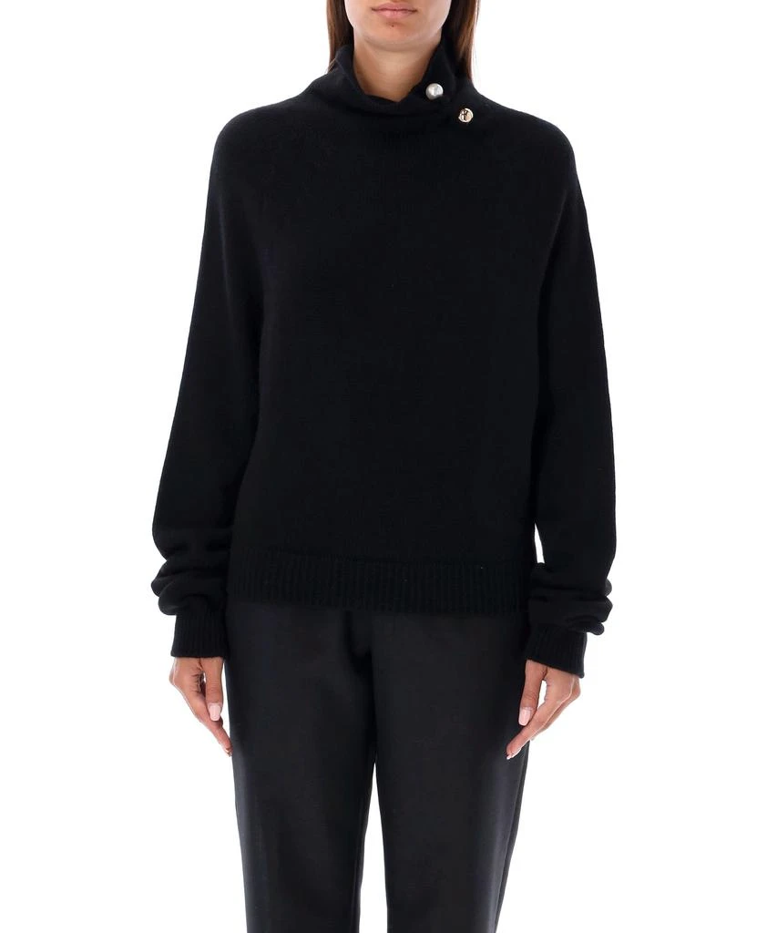 商品PHILOSOPHY di LORENZO SERAFINI|Pearl Brooch Roll-neck sweater,价格¥2484,第1张图片