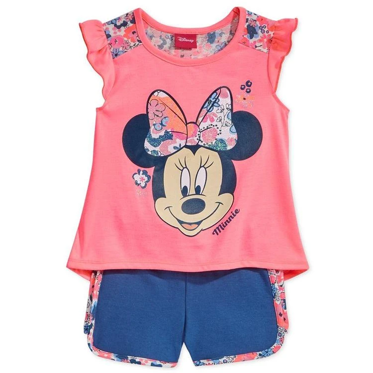 商品Disney|'s® Minnie Mouse 2-Pc. Graphic-Print Tank Top & Shorts Set, Little Girls (2-6X),价格¥112,第2张图片详细描述