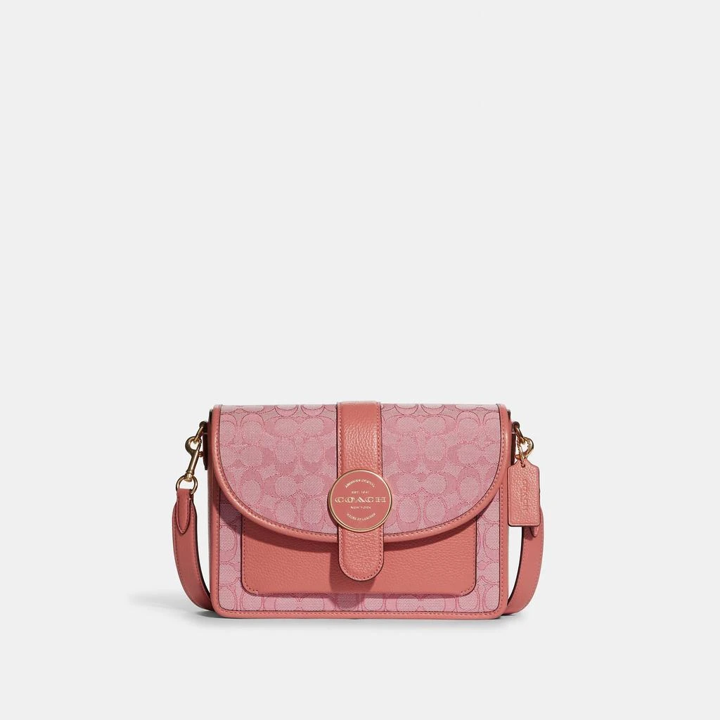 商品Coach|蔻驰Lonnie标志性提花斜挎包邮差包,价格¥1386,第1张图片