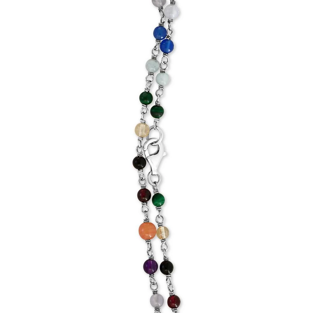 商品Effy|EFFY® Multi-Gemstone 35" Statement Necklace in Sterling Silver,价格¥1635,第2张图片详细描述
