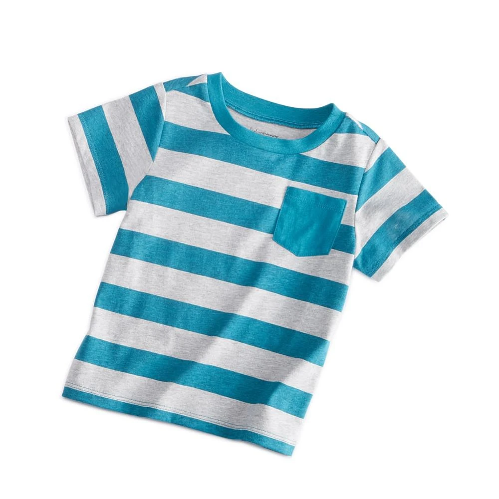商品First Impressions|Baby Boys Rugby Stripe T-Shirt, Created for Macy's,价格¥15,第1张图片