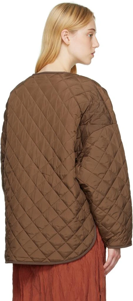 商品Totême|Brown Quilted Jacket,价格¥2350,第3张图片详细描述