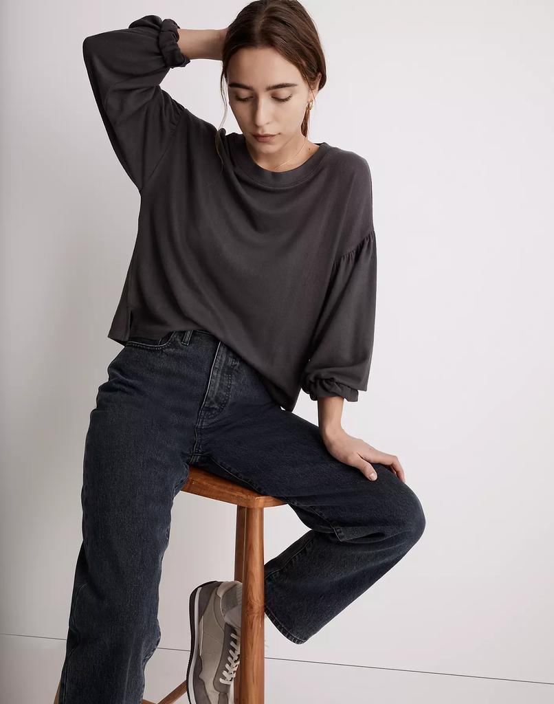 商品Madewell|Dreamiest Knit Long-Sleeve Tee,价格¥487,第3张图片详细描述