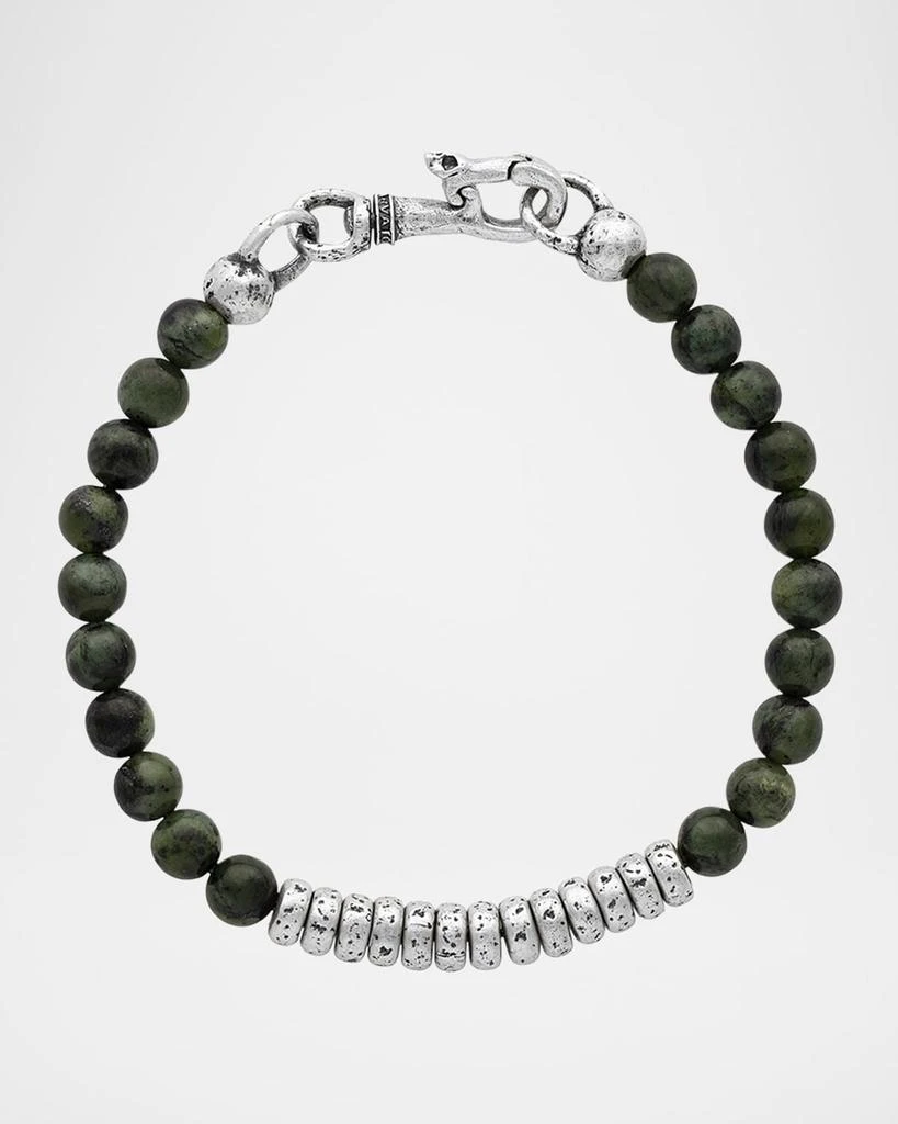 商品John Varvatos|Men's Simit Canadian Jade Beaded Bracelet,价格¥5354,第1张图片