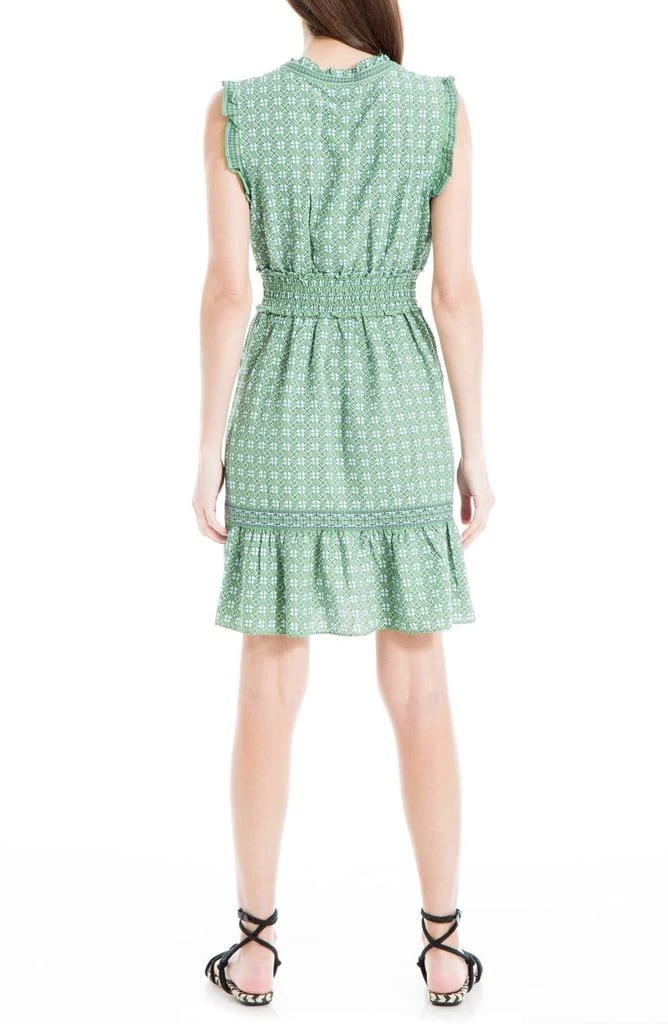 商品Max Studio|Ruffle Smocked Waist Mini Dress,价格¥120,第2张图片详细描述