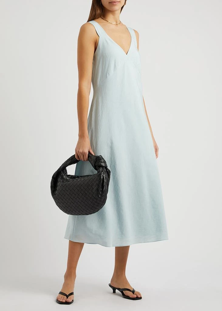 商品Vince|Light blue matte satin midi dress,价格¥3516,第4张图片详细描述
