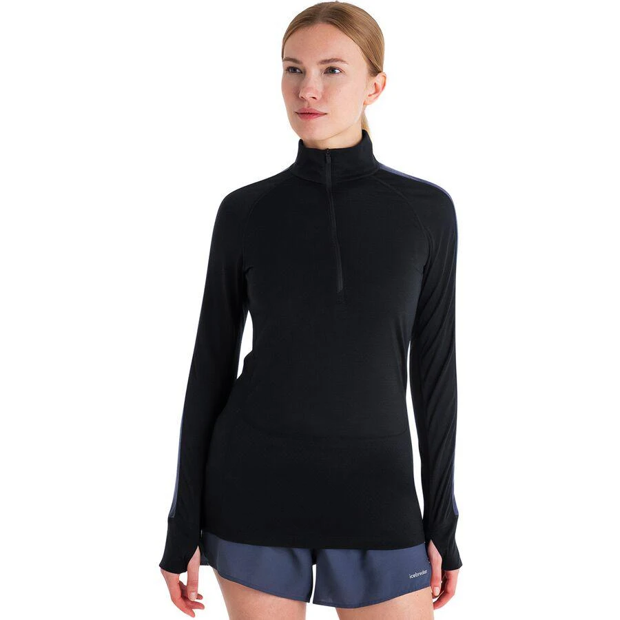 商品Icebreaker|Merino 125 ZoneKnit 1/2-Zip Long-Sleeve Top - Women's,价格¥502,第1张图片