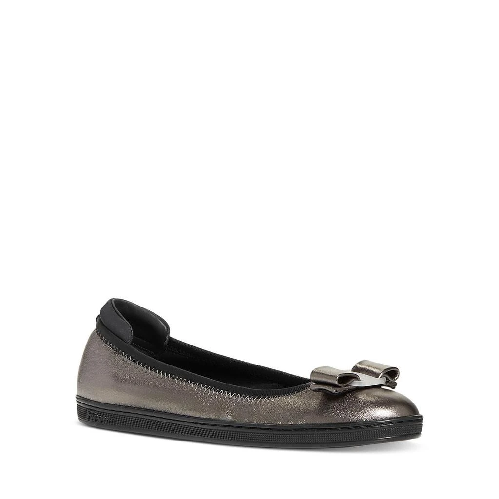 商品Salvatore Ferragamo|Salvatore Ferragamo Womens Savina Leather Slip-On Ballet Flats,价格¥1808,第1张图片