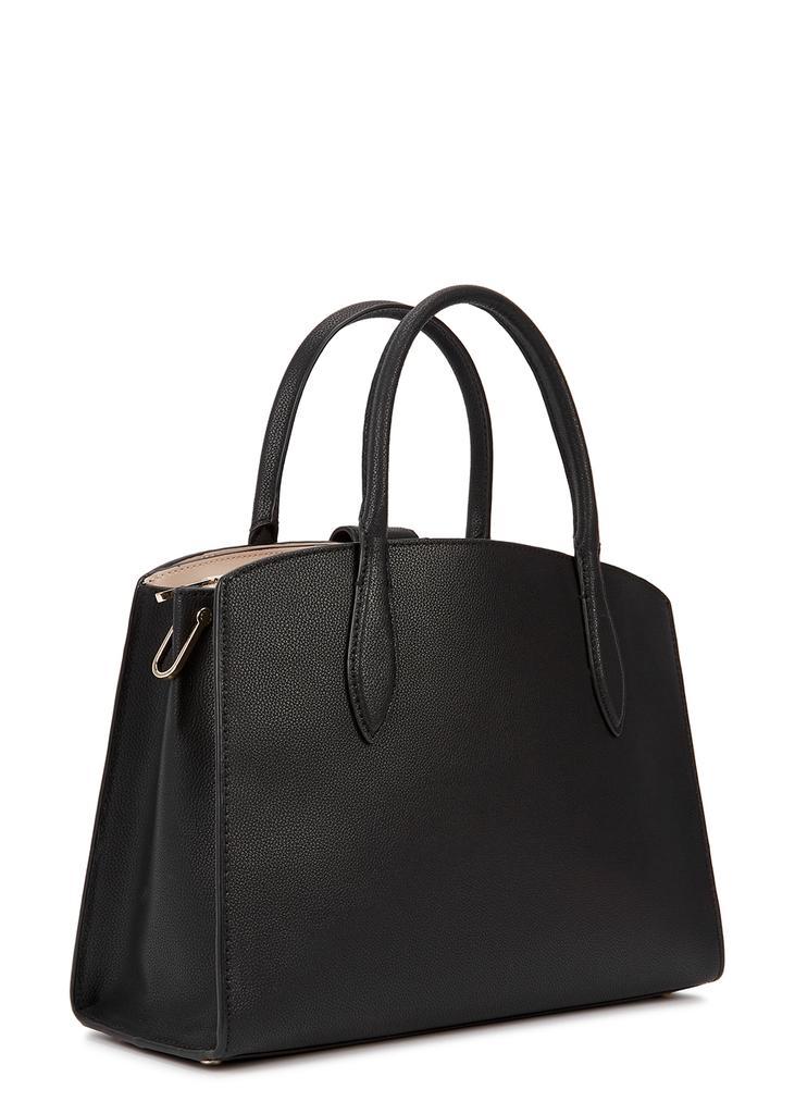 商品Kate Spade|Voyage small black leather top handle bag,价格¥2841,第4张图片详细描述