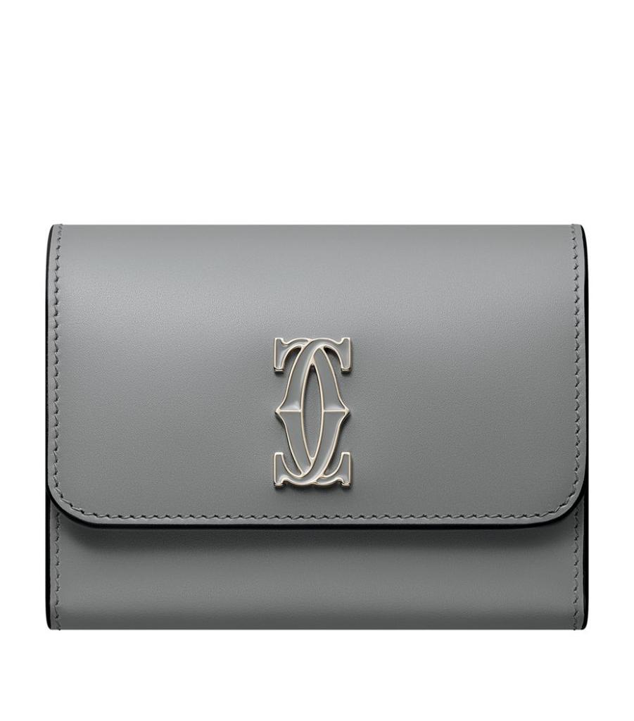 商品Cartier|Mini Leather Double C Wallet,价格¥4719,第1张图片