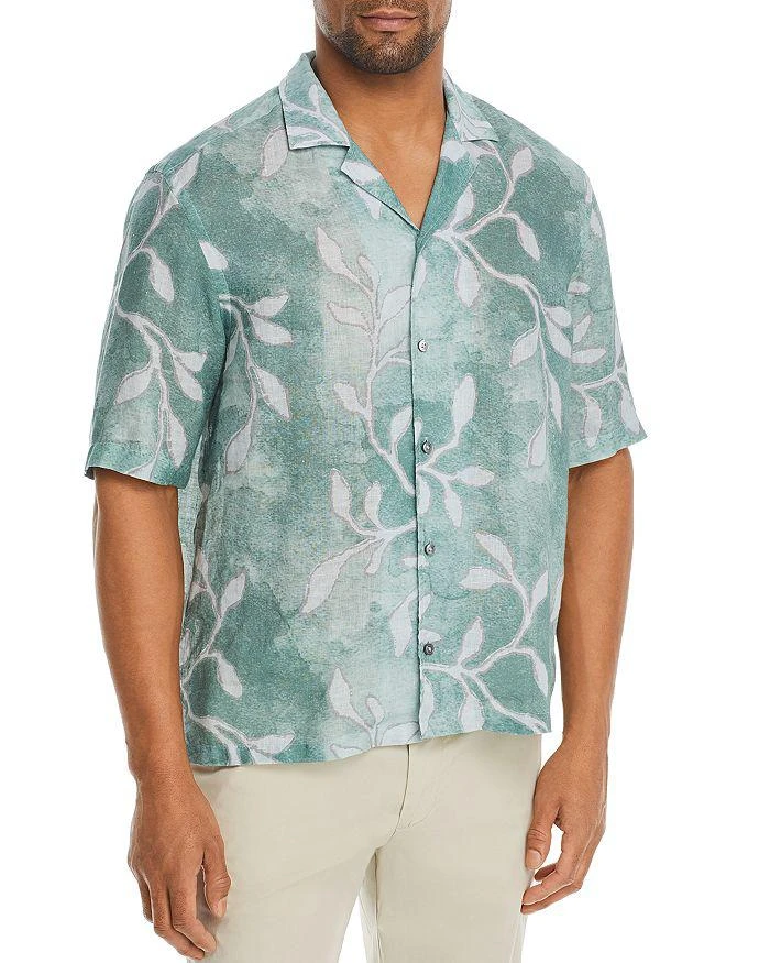 商品Hugo Boss|Lars Regular Fit Short Sleeve Tropical Print Shirt,价格¥467,第1张图片