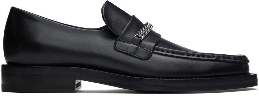 商品Martine Rose|Black Square Toe Loafers,价格¥2125,第1张图片