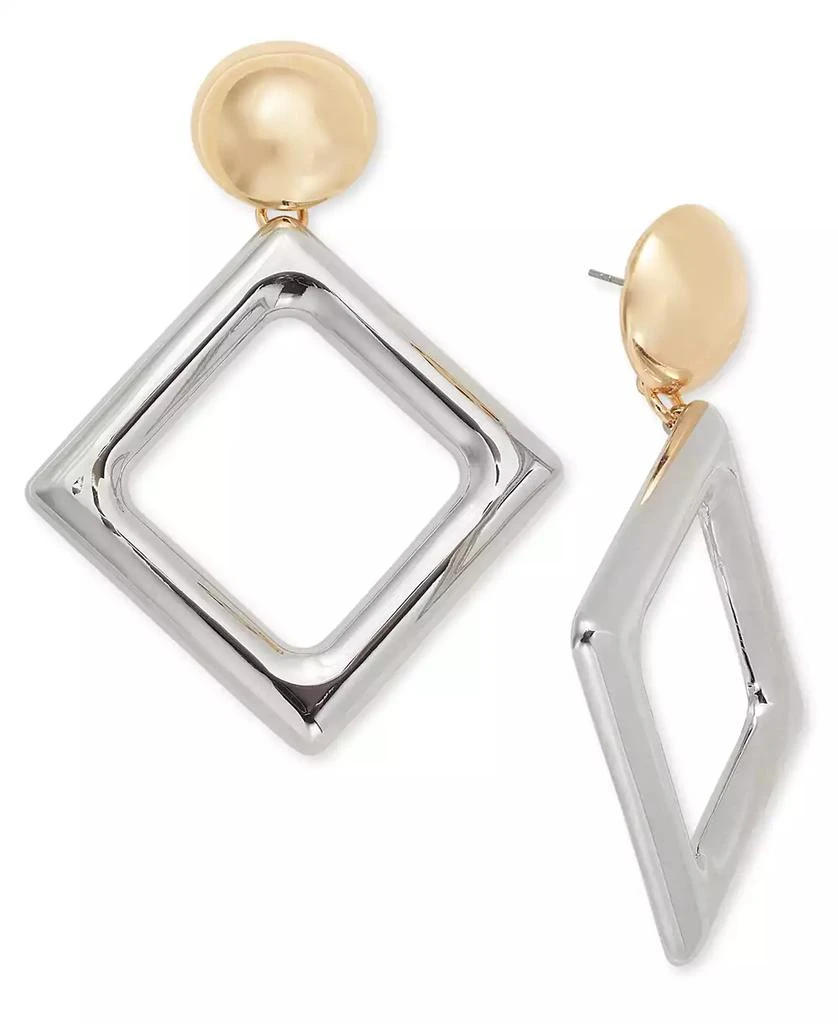 商品INC International|Two-Tone Triangle Statement Earrings, Exclusively at Macy's,价格¥118,第1张图片