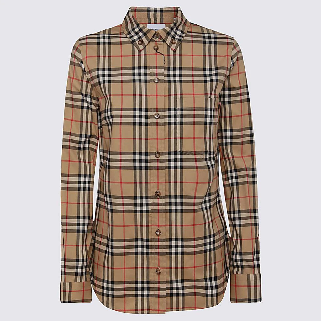 商品Burberry|BURBERRY BEIGE COTTON SHIRT,价格¥3653,第1张图片