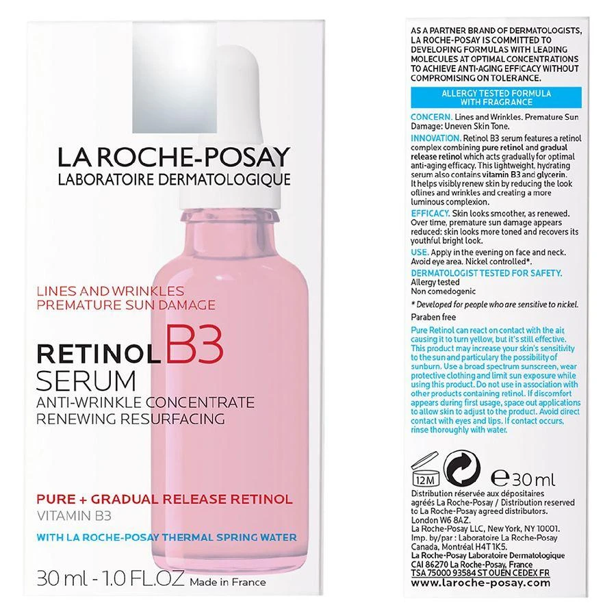 商品La Roche Posay|Anti Aging Pure Retinol Face  Serum with Vitamin B3 for Fine Lines and Wrinkles,价格¥333,第2张图片详细描述