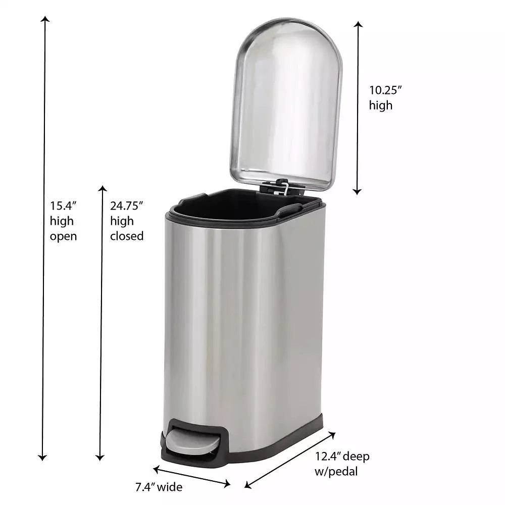 Stainless Steel 10L Tuscany Narrow Trash Bin 商品