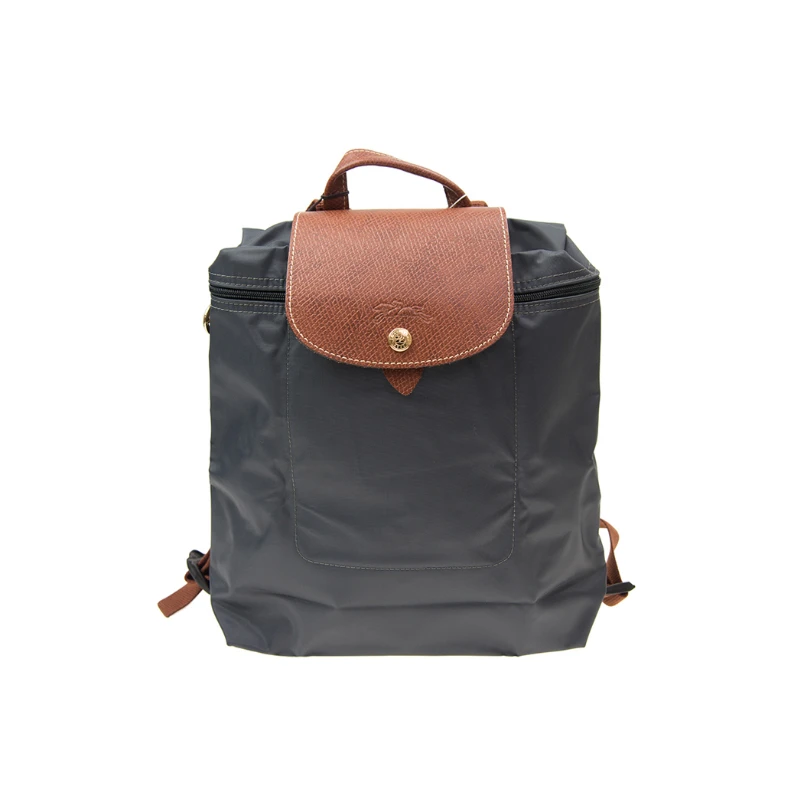 商品Longchamp|LONGCHAMP 珑骧 女款尼龙双肩包/折叠包女士包包 石墨色 L1699089300,价格¥502,第1张图片