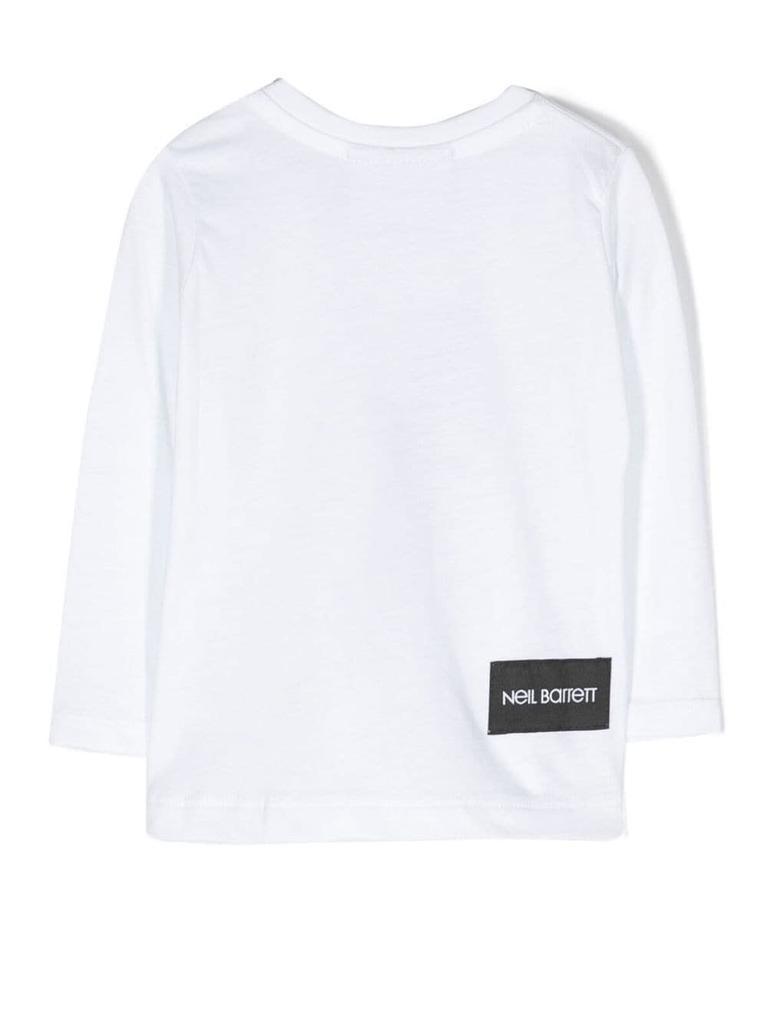 商品Neil Barrett|Neil Barrett T-shirt With Print,价格¥454,第4张图片详细描述